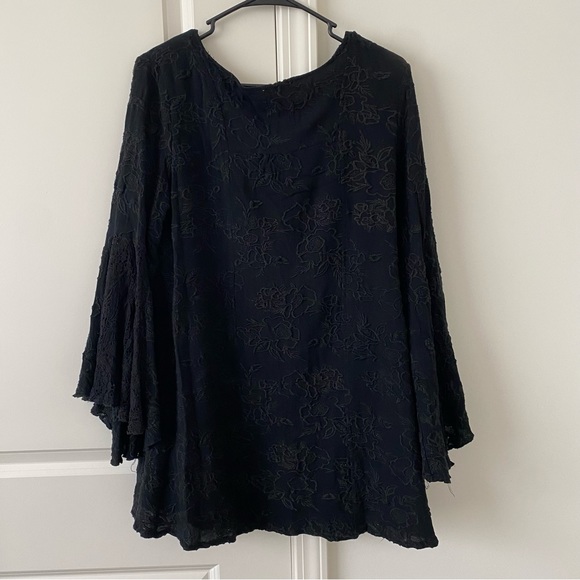 Umgee USA Women’s Black Lace Dress Small Gothic Grunge Renfair Lagen Whimsigoth - Picture 3 of 7